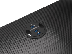 Genesis Gaming Tisch HOLM 300 RGB schwarz (120cm x 75cm)