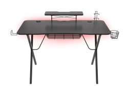 Genesis Gaming Tisch HOLM 300 RGB schwarz (120cm x 75cm)