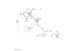 Neomounts TIS 17-49 1TFT 1Gelenk schw. Max.15KG