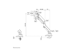 Neomounts TIS 17-49 1TFT 1Gelenk weiß Max.18KG