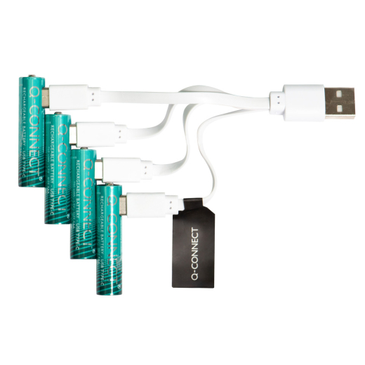 Batterie Akku/USB-C, HR03/AAA/Micro, NiMH 500mAh, 4 Stück