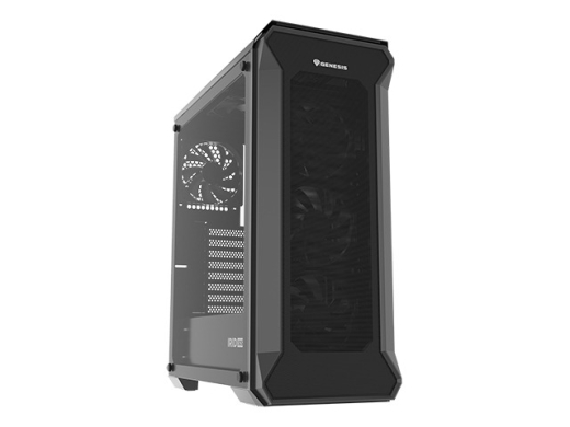 Genesis Gehäuse IRID 505F mit Sichtfenster schwarz