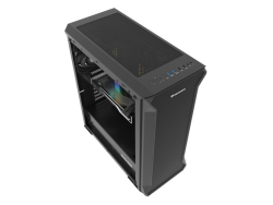 Genesis Gehäuse IRID 505F mit Sichtfenster schwarz