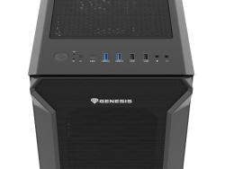Genesis Gehäuse IRID 505F mit Sichtfenster schwarz