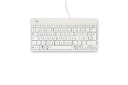 R-Go Tastatur Compact Break DE-Layout verkabelt weiß