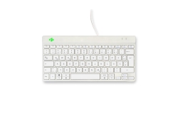R-Go Tastatur Compact Break DE-Layout verkabelt weiß
