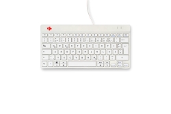 R-Go Tastatur Compact Break DE-Layout verkabelt weiß