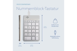 R-Go Nummernblock Numpad Break verkabelt weiß