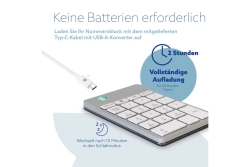 R-Go Nummernblock Numpad Break kabellos weiß