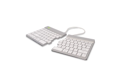 R-Go Tastatur Split Break US-Layout kabellos weiß