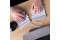 R-Go Tastatur Split Break US-Layout kabellos weiß