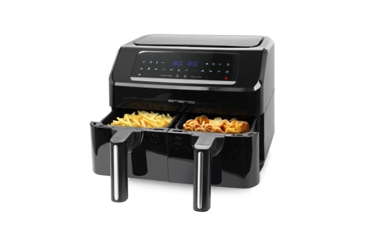 Emerio Heißluftfritteuse, Smart Fryer, 3,6+3,6L, Cool touch