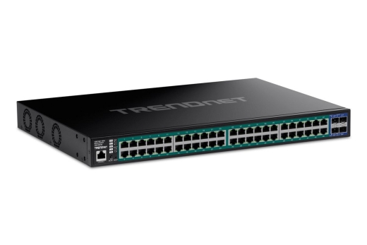 TRENDnet 52-Port Gigabit Web Smart PoE+ Switch w.10G SFP+