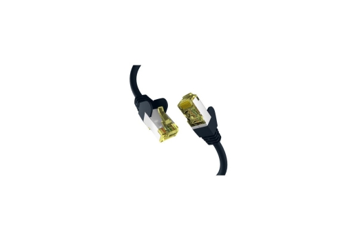 EFB RJ45 Patchkabel S/FTP Cat.6a PIMF 0.50m schwarz