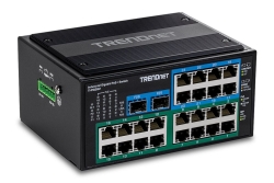 TRENDnet Industrie Switch 26Port Gbit PoE+ Metall DIN-Rail
