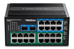 TRENDnet Industrie Switch 26Port Gbit PoE+ Metall DIN-Rail
