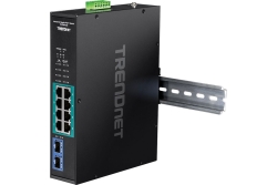 TRENDnet 10-port Indust. Gbit PoE+ DIN-Rail Switch -20/+65°C