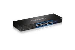 TRENDnet 24-Port Gigabit Switch with 2 x 10G SFP+ Slots