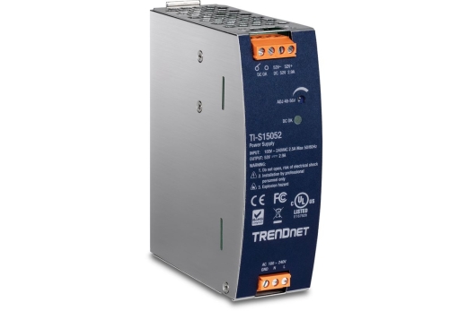 TRENDnet DIN-Rail Power Supply 150W,52V DC,2.89A, AC to DC
