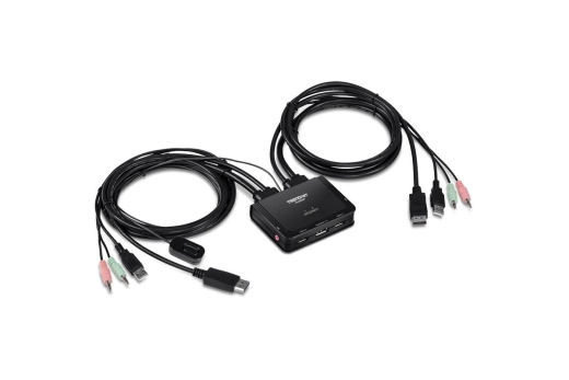 TRENDnet KVM Switch 2-Port Kit 4K DisplayPort