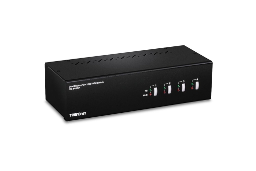 TRENDnet KVM Switch 4-port Dual Monitor DisplayPort