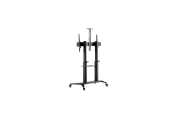 MANHATTAN Aluminium TV-Ständer rollbar 70-120 140kg (Speditionsversand)