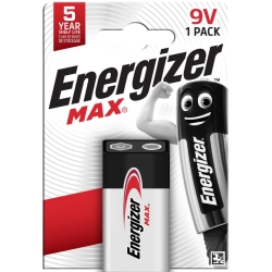 Batterie Alkali-Mangan MAx 9V, 6LR61/E-Block, 1 Stück