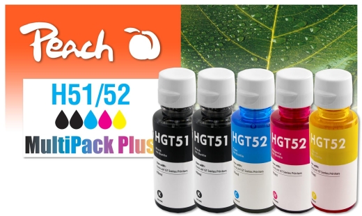 Peach Patrone HP CISS GT51/52 MultiPack Plus remanufactured