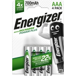 Batterie Akku Power Plus, HR03/AAA/Micro, NiMH 700mAh, 4...