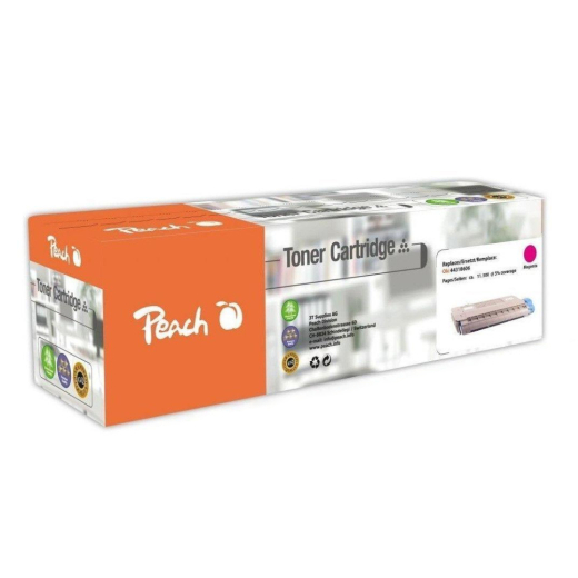 Peach Toner OKI C710/711 magenta 44318606 remanufactured