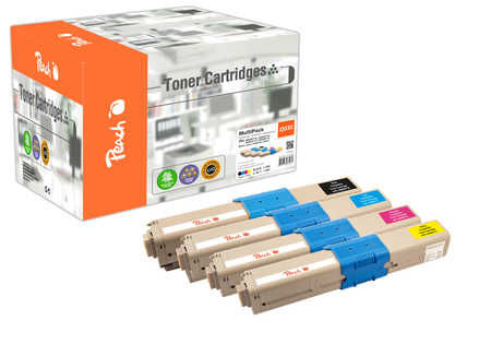 Peach Toner OKI C332-Series MultiPack bk,c,m,y remanufactured