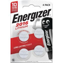 Knopfzellen-Batterie Lithium CR2016, 4 Stück