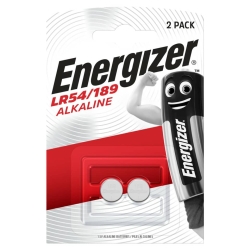 Knopfzellen-Batterie Alkali-Mangan LR54/189, 2 Stück
