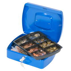 Geldkassette - 255 x 200 x 85 mm, blau
