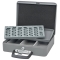 Geldzählkassette Standard - 355 x 275 x 100 mm, lichtgrau/schwarz