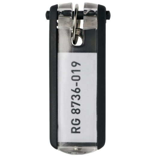 Schlüsselanhänger KEY CLIP - schwarz - Beutel mit 6 Stück