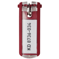 Schlüsselanhänger KEY CLIP - rot - Beutel mit 6...