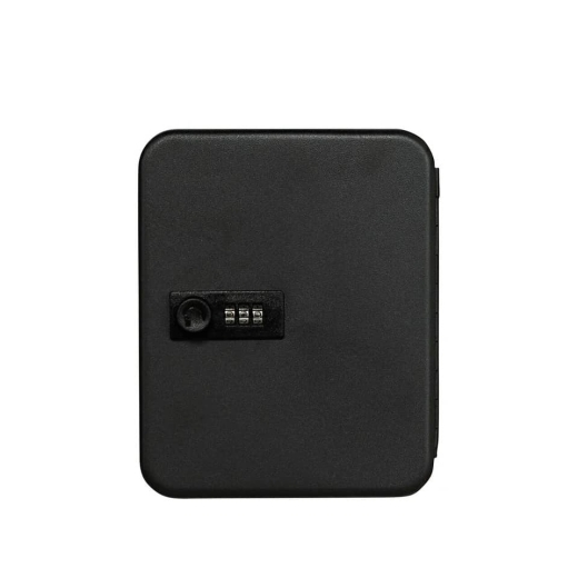Schlüsselbox Key Cabinet - Hakenleiste für 20 Schlüssel, schwarz