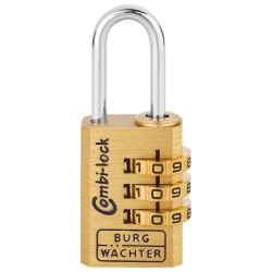 Zahlen-Vorhangschloss Combi Lock 80 - drei Zahlenrollen,...