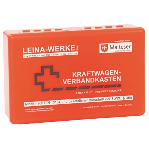 Kfz-Verbandkasten Standard DIN 13164:2022 - rot