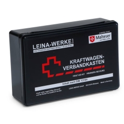 Kfz-Verbandkasten Standard DIN 13164:2022 - schwarz