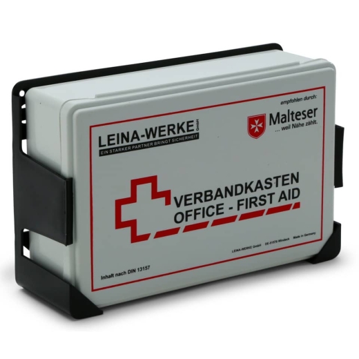 Betriebsverbandkasten Office-First Aid - inkl. Wandhalterung - Kunststoff