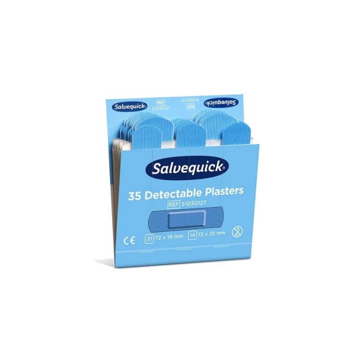 Pflaster-Strips Nachfüllpackung - 6x 35 Stück, blau