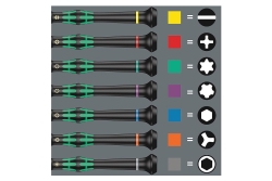 Wera Elektronik-Schraubendrehersatz + Rack 6tlg. 2067/6