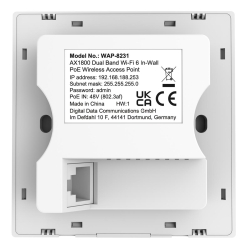 LevelOne WLAN AP AX1800 DualBand PoE/In-Wall/WiFi6