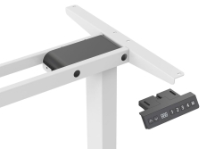 DIGITUS Schreibtischgestell elektr. L-Form weiß Max.120