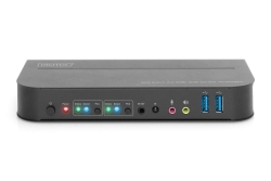 DIGITUS KVM-Switch, 2-Port, HDMI 4K, Metallgehäuse