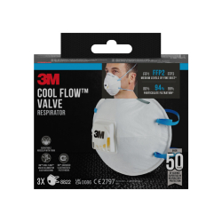 Feinstaubmaske Komfort - Pack mit 3 Stück