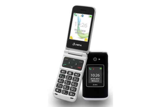Olympia Mobiltelefon VITUS 4G klappbar Großtasten schwarz