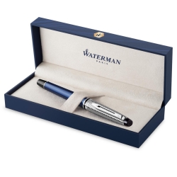 WATERMAN Rollerball Expert DeLuxe C.C. bl Paladiumbes. M sch